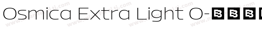Osmica Extra Light O字体转换